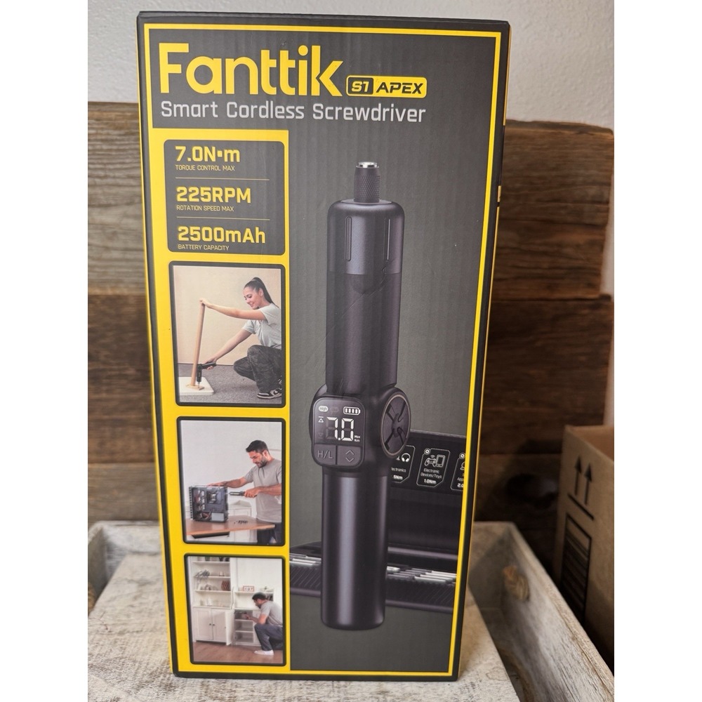 Fanttik S1 Apex‎ Cordless Electric Screwdriver w/ 8 Torque Settings & LED Light